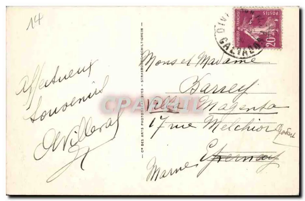 Dives-sur-Mer — A Igreja — ND. - Verso