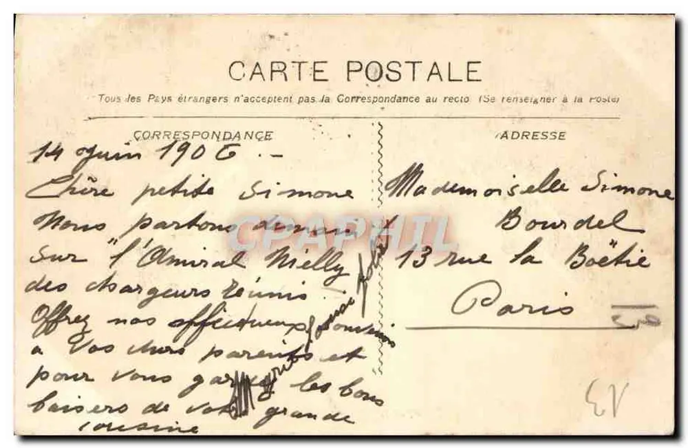 Marsella — Los Ascensores de N.D. de la Guardia — Editor: Charonne, n°55 - Reverso