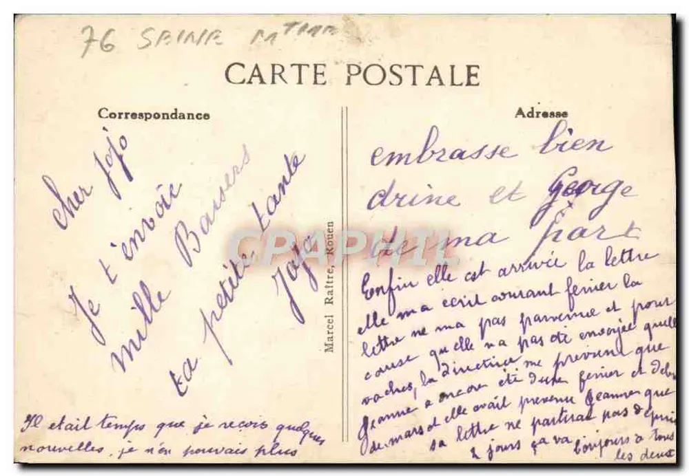 Rouen — Palazzo di Giustizia — Facciata principale — Editore B.D. n°6 - Verso