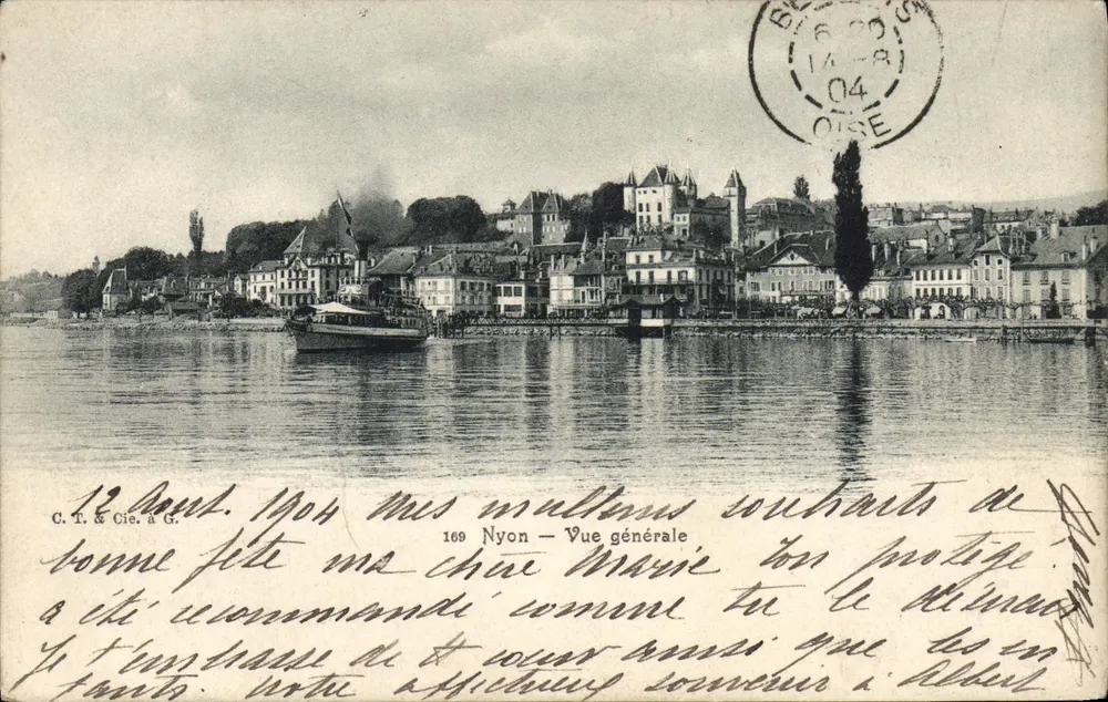 Nyon — Vista geral — C.T. & Cie. à G. n°169 - Frente