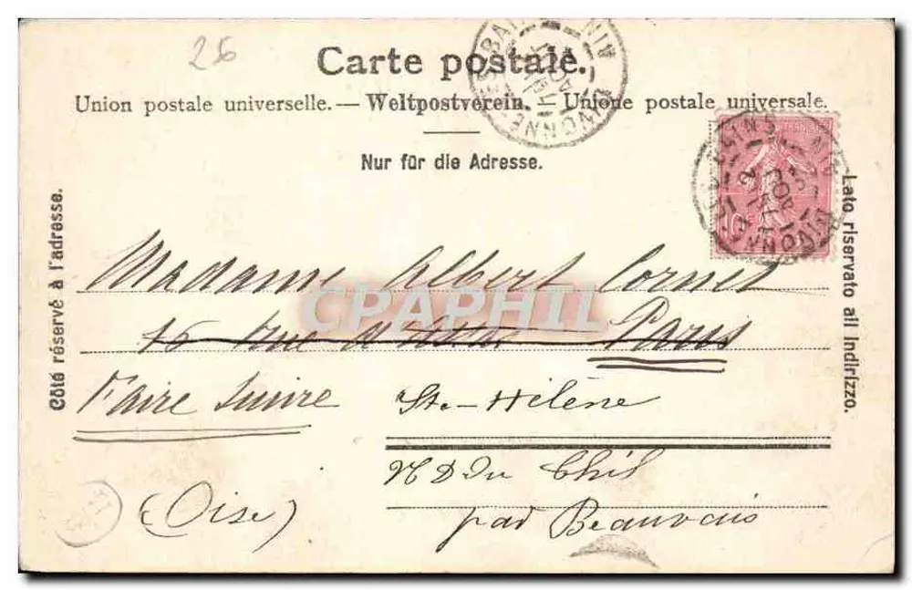 Nyon — Vista geral — C.T. & Cie. à G. n°169 - Verso