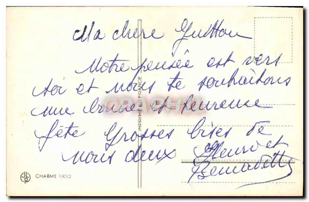 Blütenstrauß aus Rosen — Frohe Geburtstagsgrüße — Charme 130/2 - Rückseite