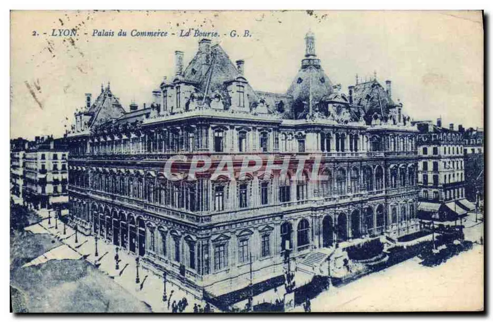 LYON - Palácio do Comércio - A Bolsa - G. B. - Frente