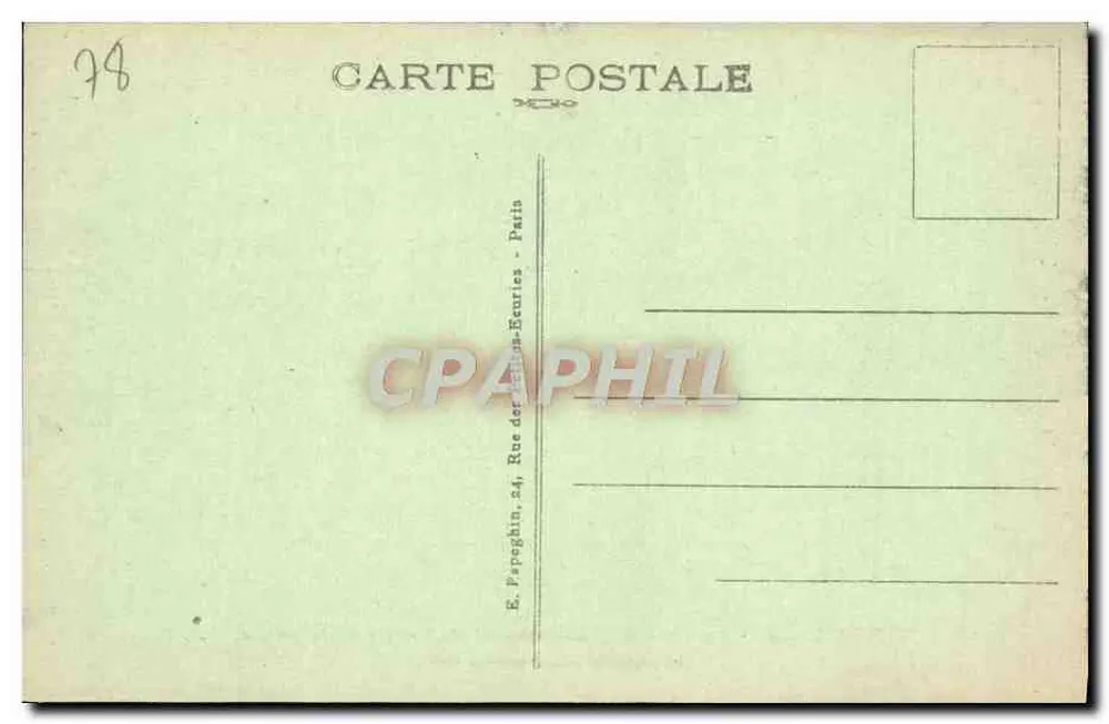 Versailles - Panorama des Schlosses und des Parks aus der Luft - A.P. - Rückseite