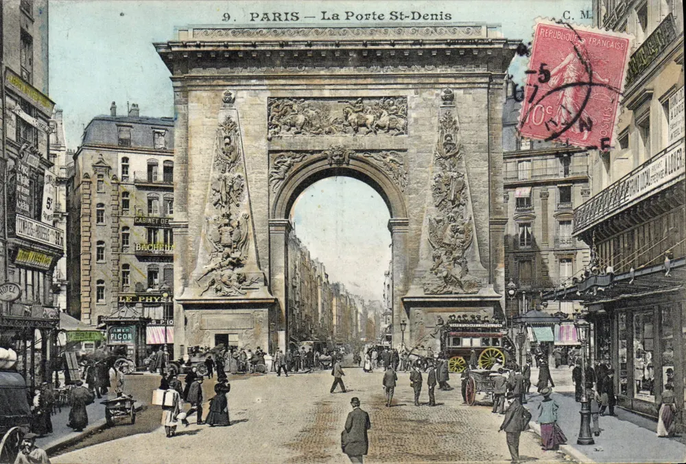 Paris — A Porta Saint-Denis — C.M. Editora, n°9 - Frente