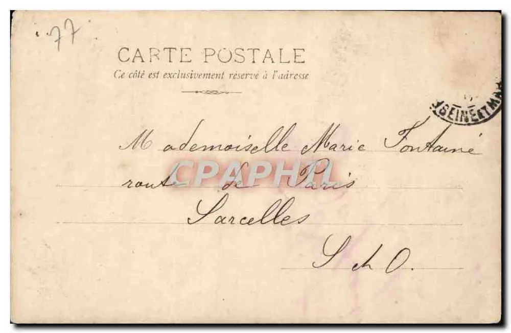 Fontainebleau — Castelo — Porta Dourada — G.P.R. — n° 418/2 - Verso