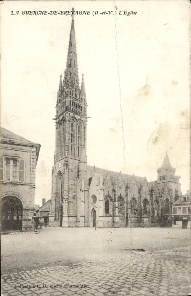 La Guerche-de-Bretagne (Il.-et-V.) — De Kerk — foto Charpentier - Voorkant