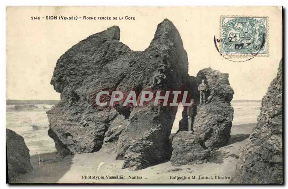 शियन (वेंडे) - कोट के छेद चट्टान - फोटोटाइप वासेलियर, नांत्स, संख्या 2146 - आगे