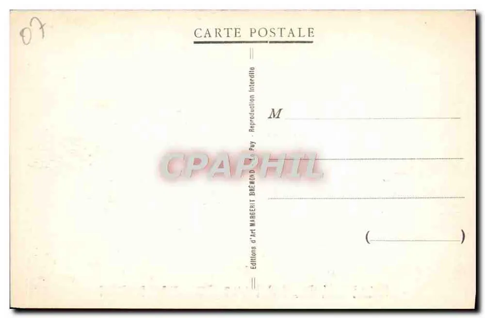 Der Mézenç (Ardèche) — Luftpanoramablick — Éditions d'Art Marbert Bremond, Nr. 8851 - Rückseite