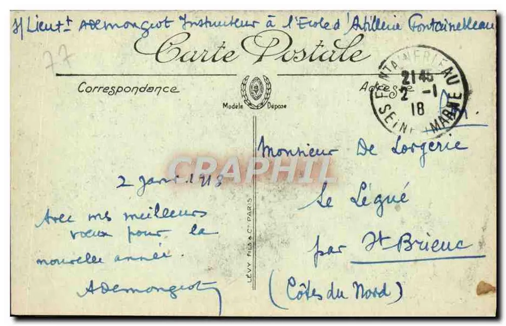 Fontainebleau — Die Wälder — La Mare de Franchard — N. G. - Rückseite