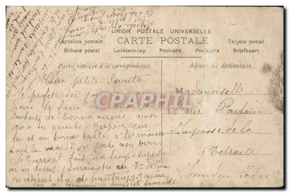 Junge Frau mit Korb — Meureuse Année — J. Jolivet, n° 7109 - Rückseite