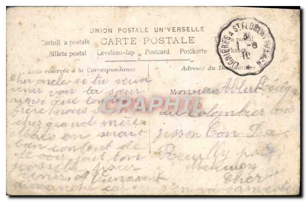 Jeune femme — portrait studio — éditeur anonyme, n° 203 - Rückseite