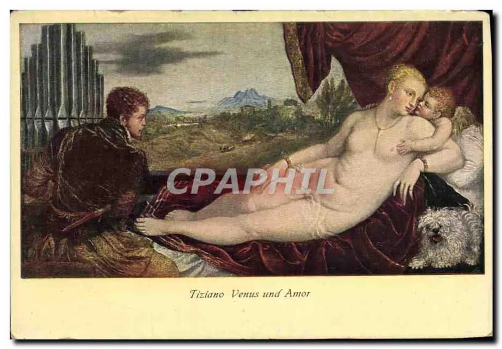Vênus e Amor — Tiziano — Edição dos Museus Staatlichen de Berlim, n°1149 - Frente