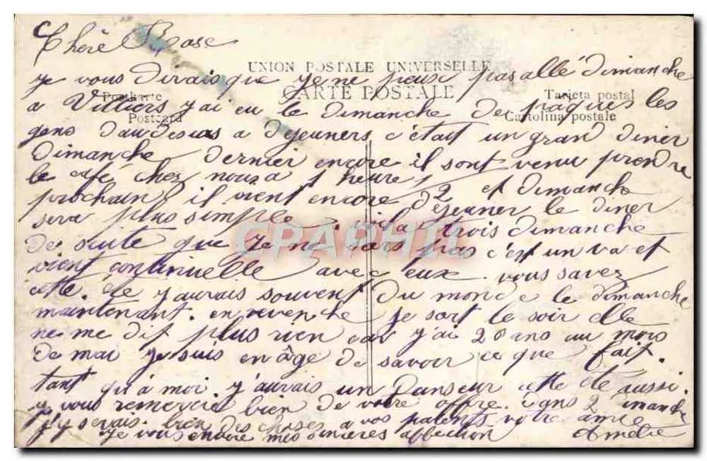 Lilie der Talschlucht — Glück — P.H. Paris n°227 - Rückseite