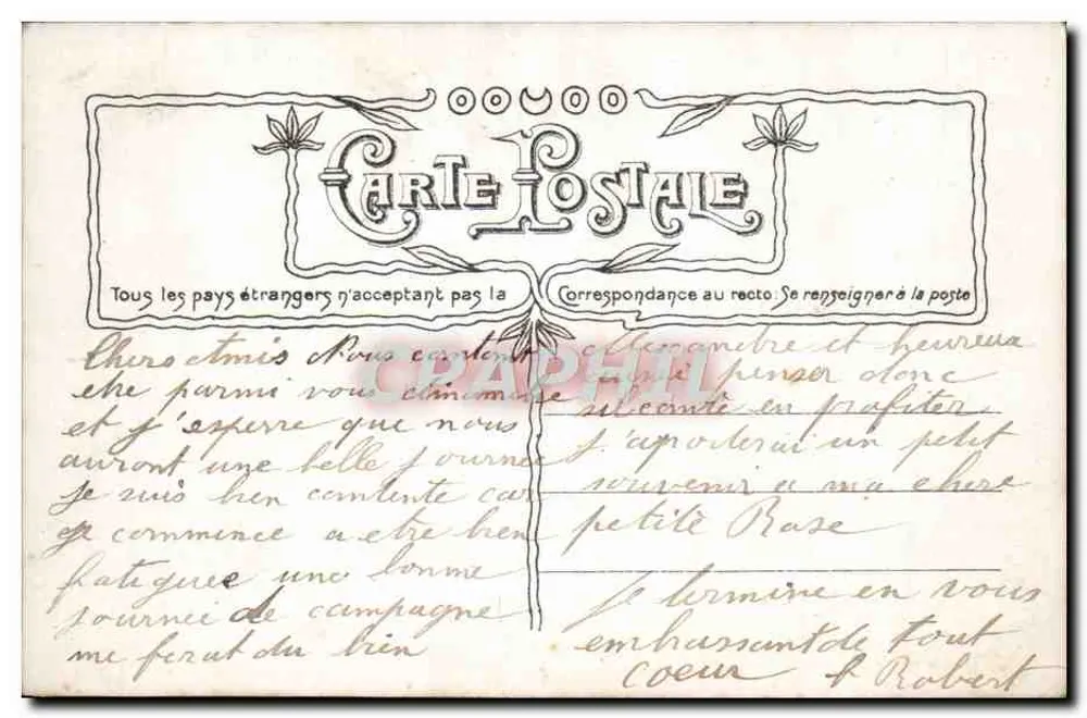 Para w łódce — scenka romantyczna — wydawca Amédécol, nr 3499 - Rewers