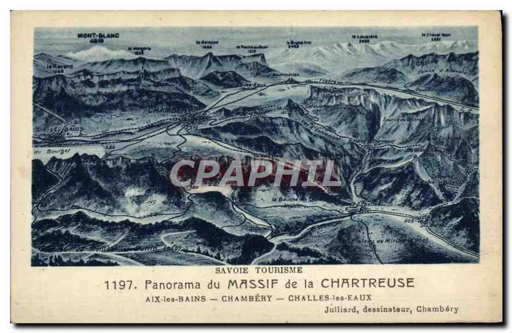Panorama des Chartreuser Massivs — Savoie Tourisme — n°1197 - Vorderseite