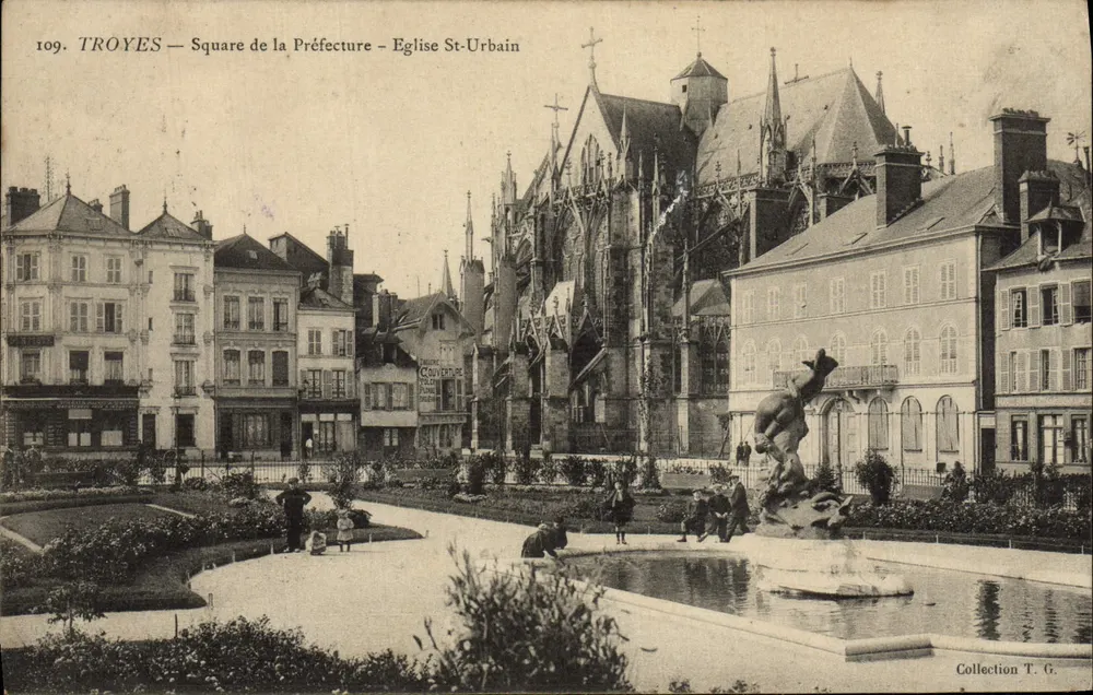 Troyes — Square de la Préfecture – Kirche St-Urbain – Sammlung T. G. - Vorderseite