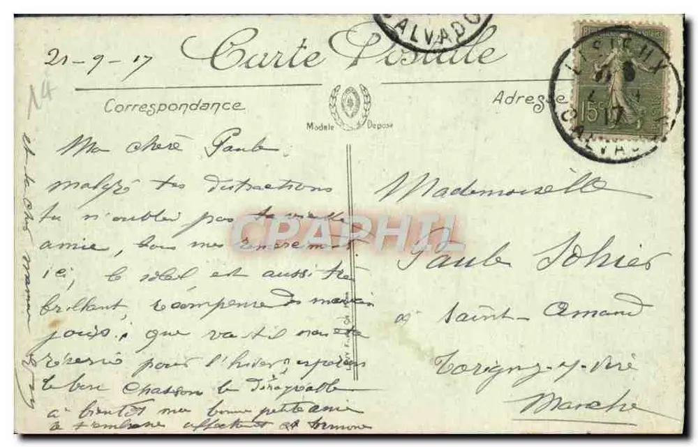Lisieux — Häuser des 16. Jahrhunderts — Place Victor-Hugo — Albert Grance Edition - Rückseite
