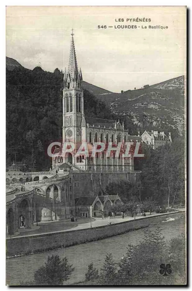 Lourdes — A Basílica — Graphil, n° 546 - Frente