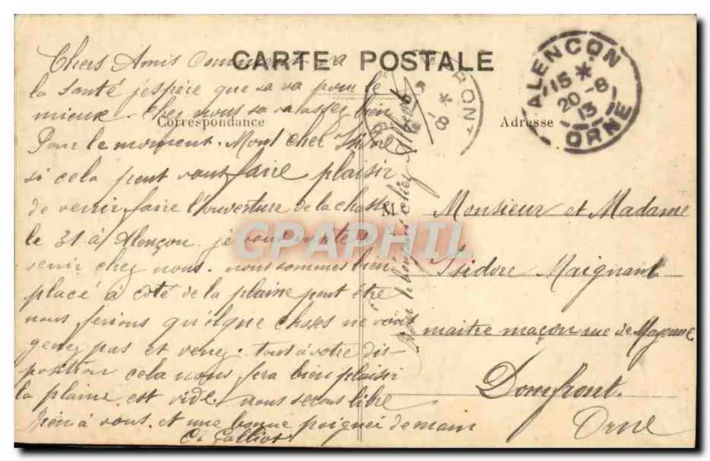 Na Normandia — Avranches — Rob - Verso