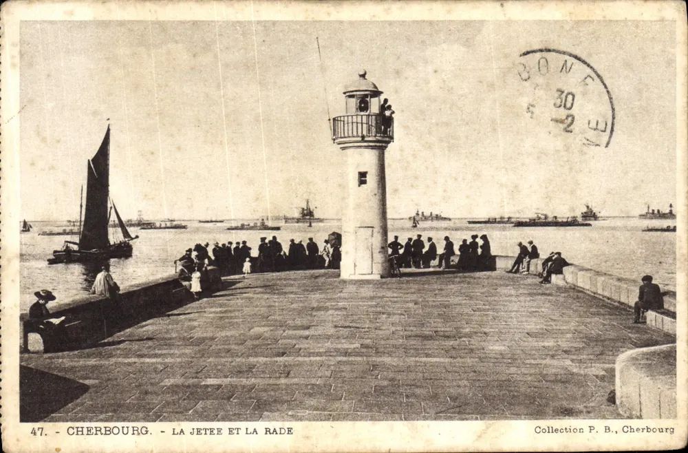 Cherbourg — La jetée et la rade — Collection P. B., Cherbourg - Frente