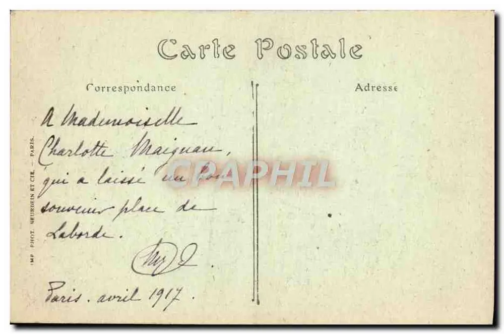 Paris — Boulevard Malesherbes und die Kirche Saint-Augustin — ND. Phot. - Rückseite