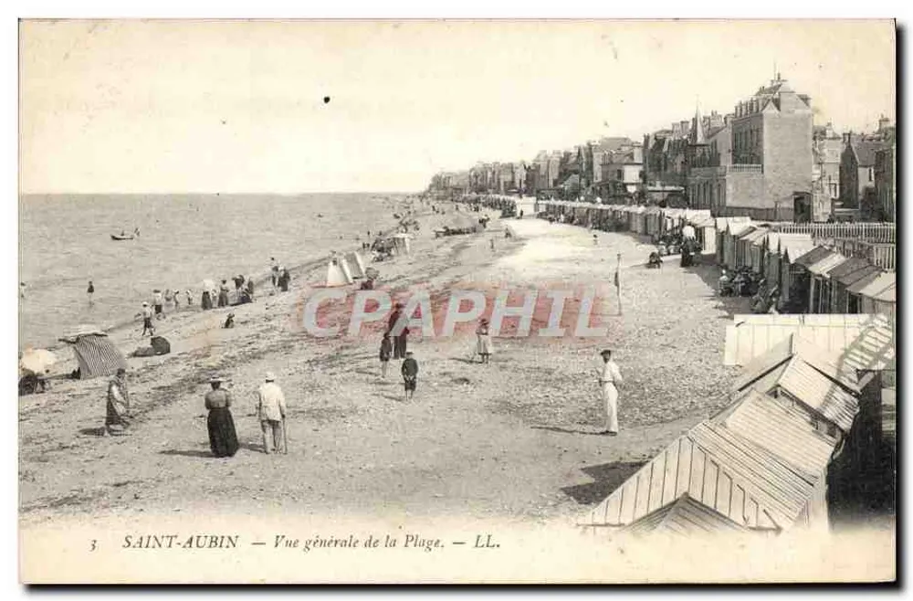 Saint-Aubin — Vista geral da Praia — LL. - Frente