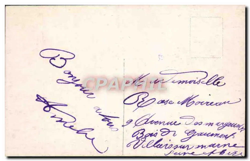 Junge Frau in grünem Kleid — mit Lilienstrauß — veröffentlicht von der Société des Cartes Postales de Paris - Rückseite