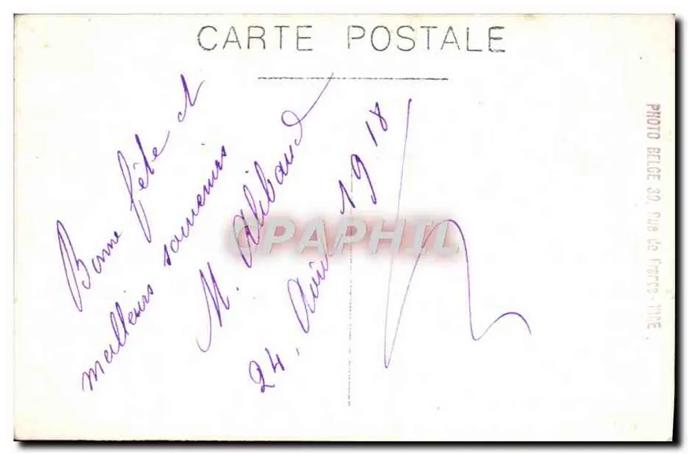 Porträt zweier Frauen — Studio — Photo Belge S.A., rue de France, Toulouse - Rückseite