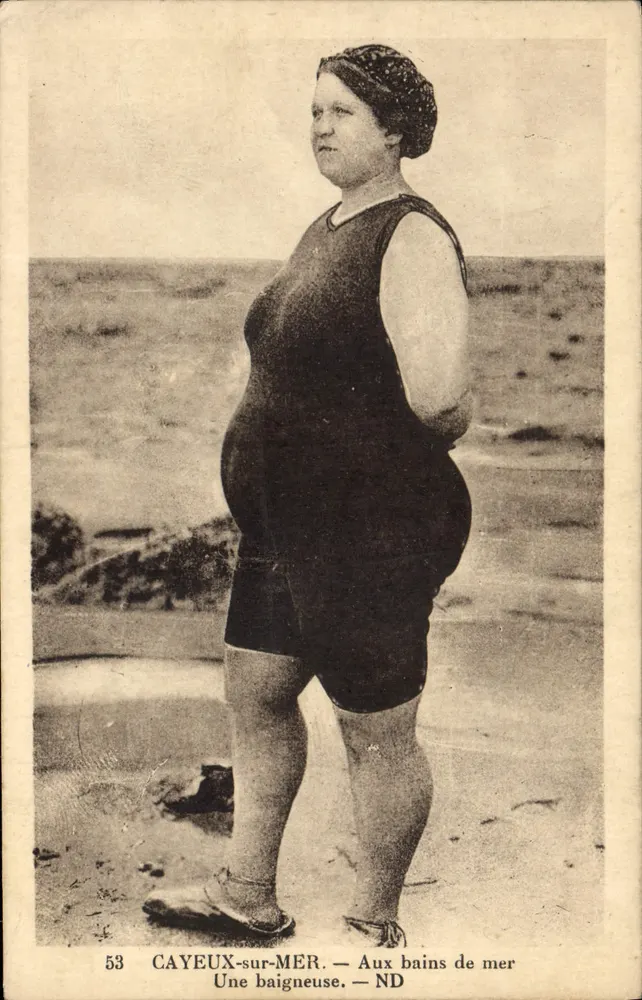 CAYEUX-sur-MER — Eine Schwimmerin — Am Strandbad — N°53 - Vorderseite