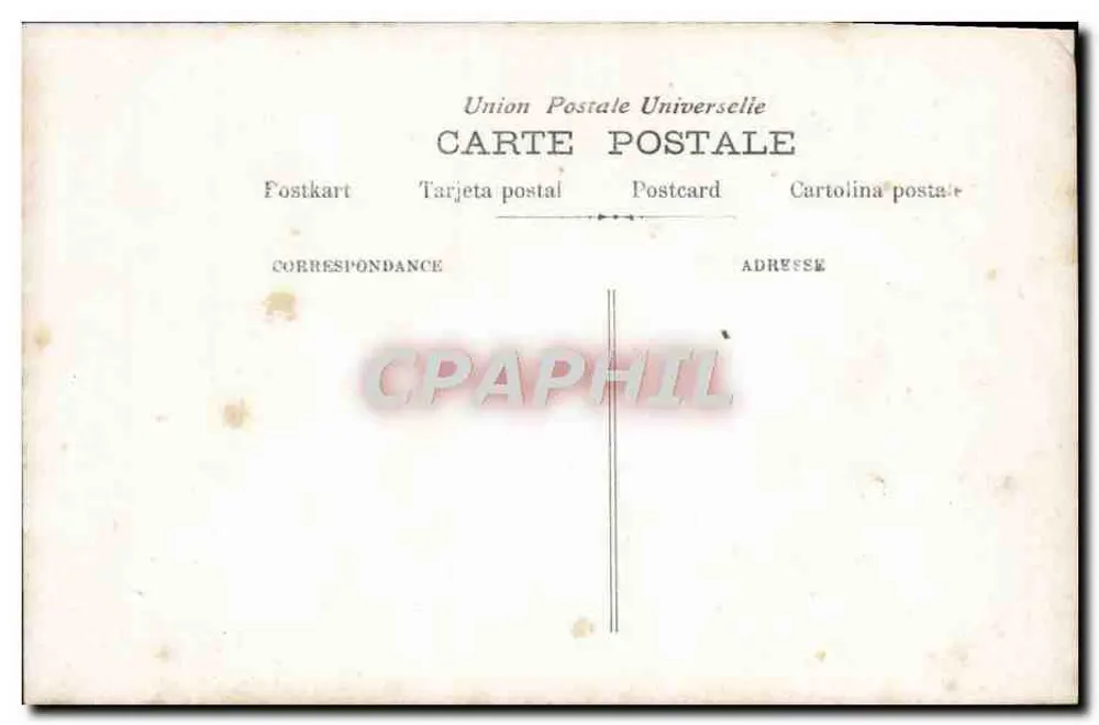 Das Gesetz — Das Gesetz geht vor allem; Dort ist die Grenze — Union Postale Universelle - Rückseite