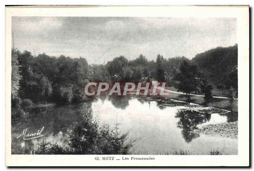 Métz — As Promenades — edição P. B. L. - Frente