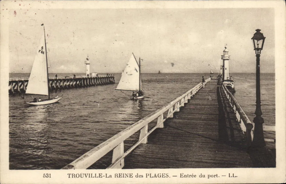 Trouville - Die Königin der Strände — Eingang zum Hafen — LL. — Nr. 531 - Vorderseite