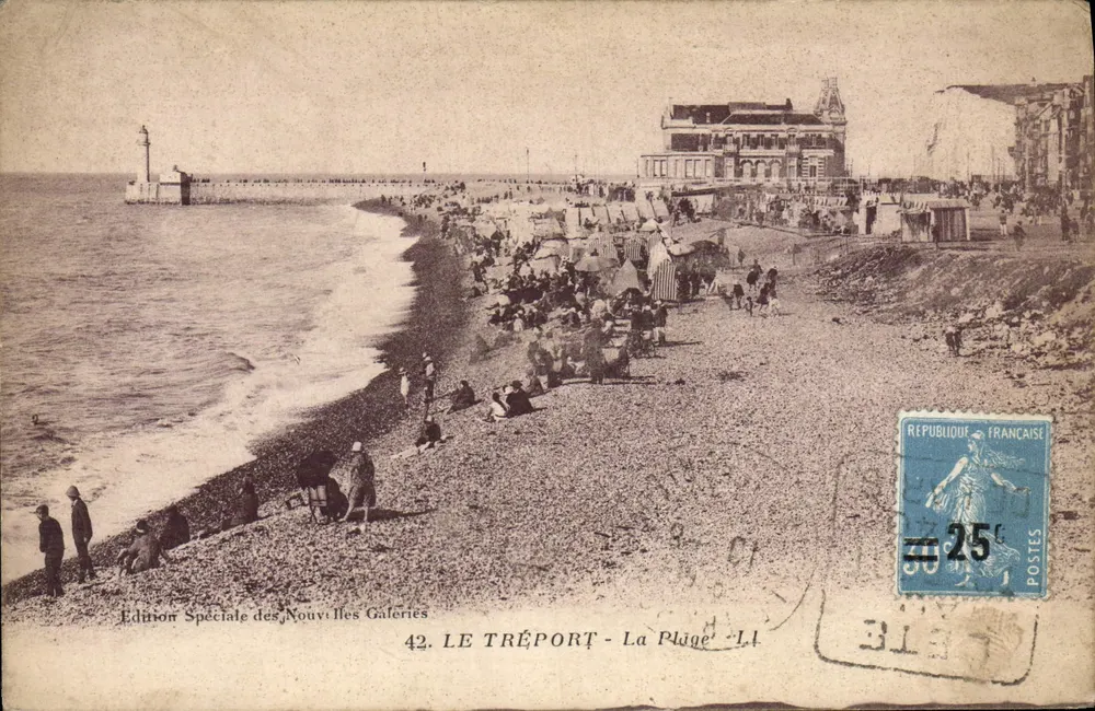 Le Tréport - A Praia — Edição Especial das Novas Galerias, n°42 - Frente