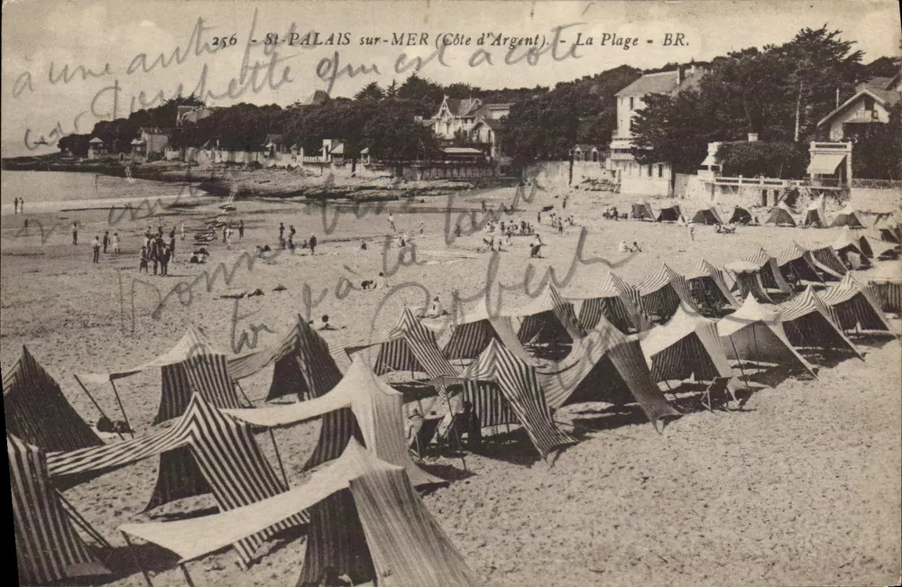 St-Palais-sur-Mer (Côte d'Argent) — A Praia — BR. — N° 256 - Frente