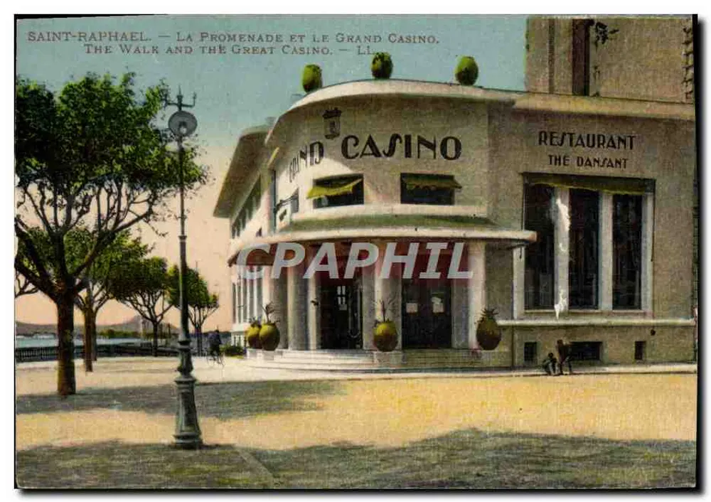 Saint-Raphaël — Die Promenade und das Grand Casino — Lévy & Neurdein Réunis, Paris - Vorderseite