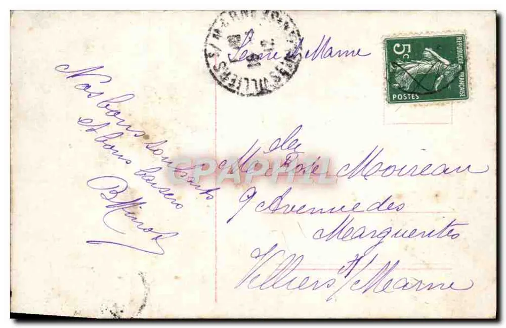 Mädchen in einem Loch in der Zahl 1931 — Verlag R.D., Nr. 2578/4 - Rückseite