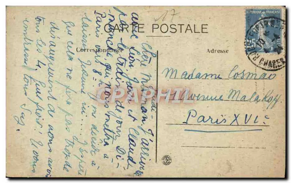 Rochefort-sur-Mer — Die Fontäne — Coll. A. Ripe - Rückseite