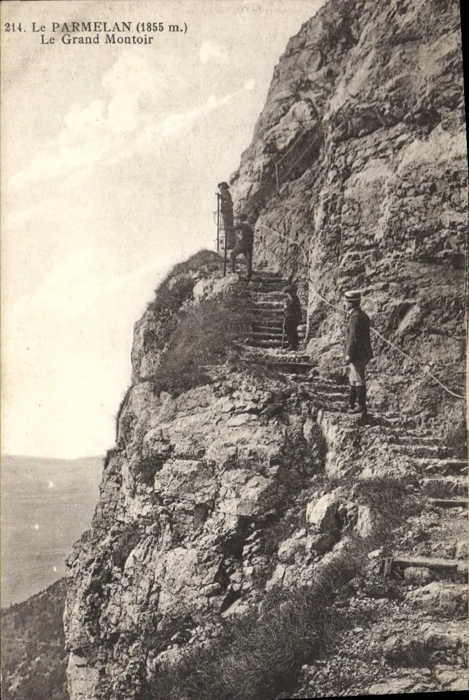 El Parmelan (1855 m.) — El Grand Montoir — editor desconocido, n.º 214 - Anverso