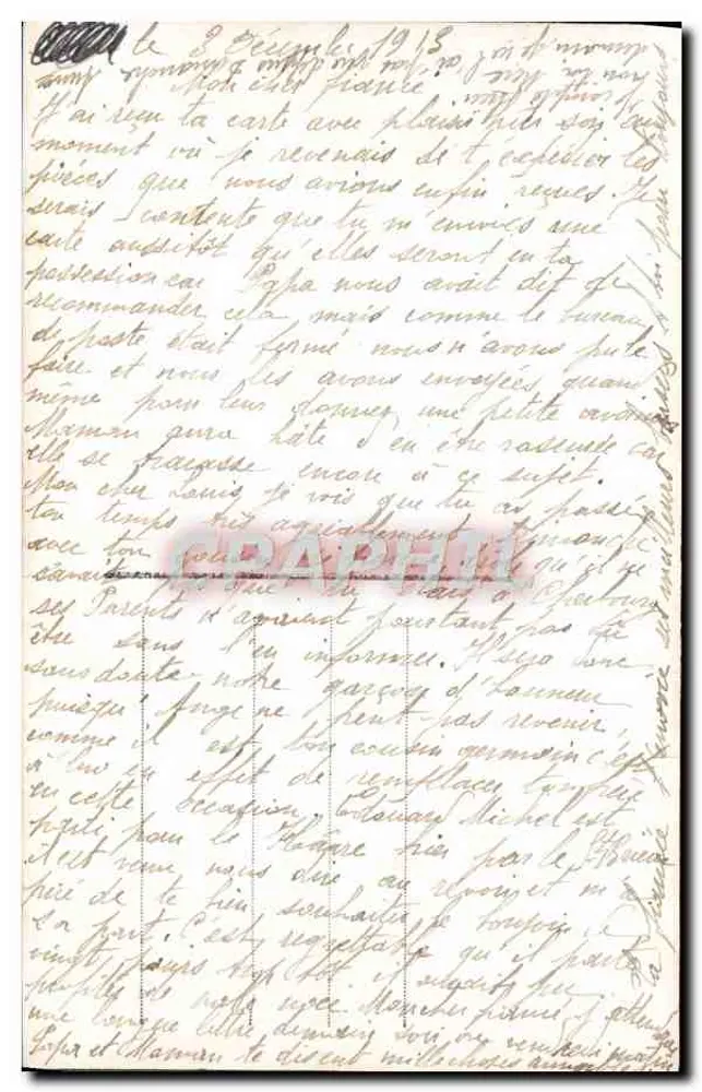 Frau in gestreiftem Kleid — Rosenstrauß — Verlag Millet & Cie, Nr. 195 - Rückseite