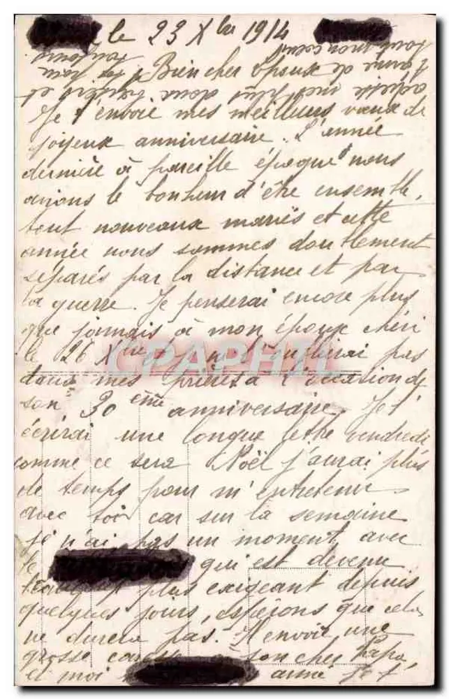 Mädchen mit Blumenstrauß — Geburtstag — Verlag E.L.A. n° 1083 - Rückseite