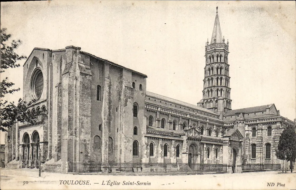 Toulouse — Ansicht der Kirche Saint-Sernin — ND Phot - Vorderseite