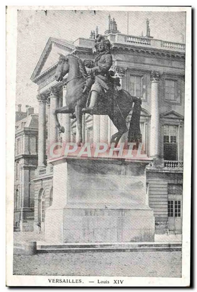 Versailles — Estátua de Luís XIV — Editor não identificado - Frente