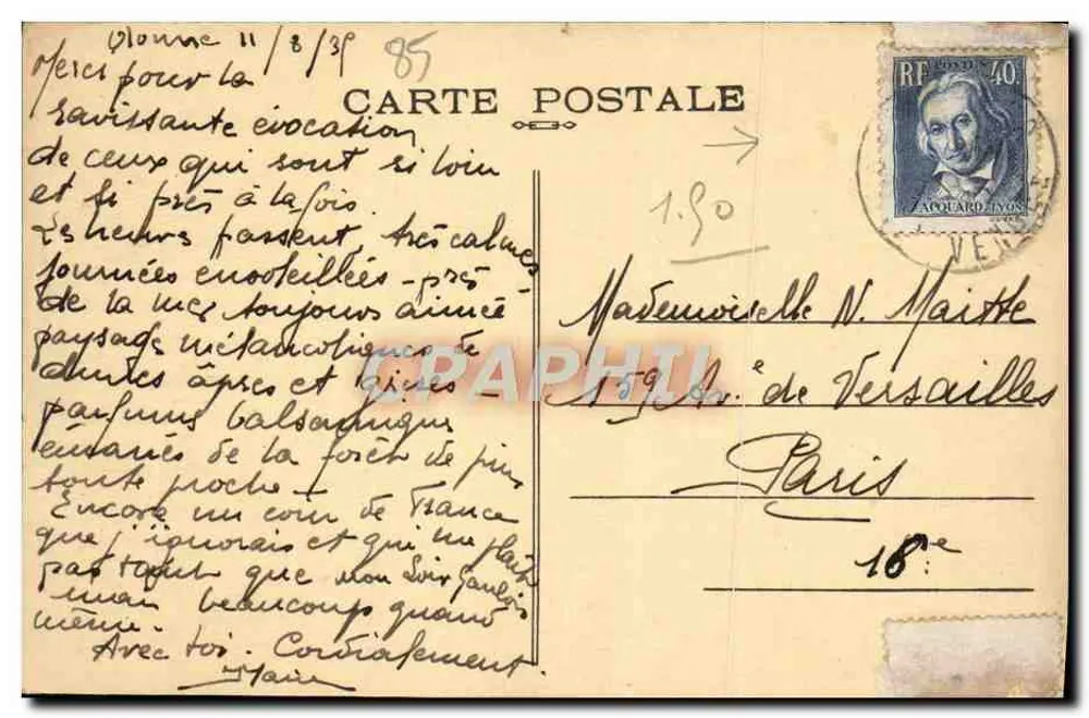 Les Sables-d'Olonne — La Chaume — Der Calvarienberg der Marines — Négris - Rückseite
