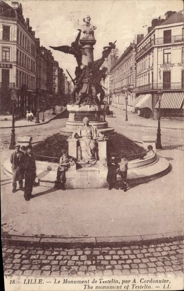 Lille — Il Monumento di Testelin di A. Cordonnier — n°18 - Recto