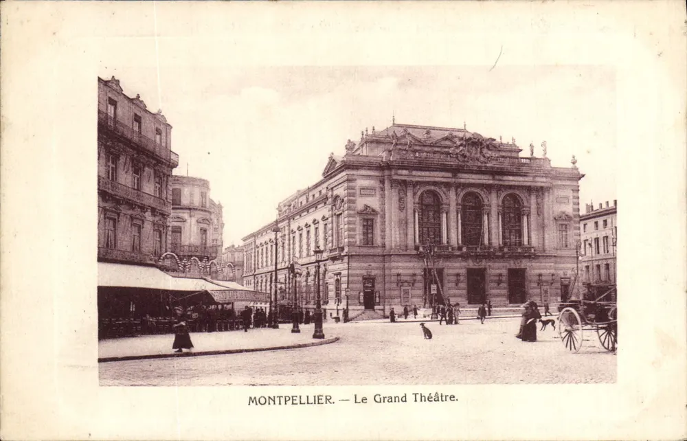 Montpellier — O Grande Teatro — Imp. Phot Ramblier - Frente