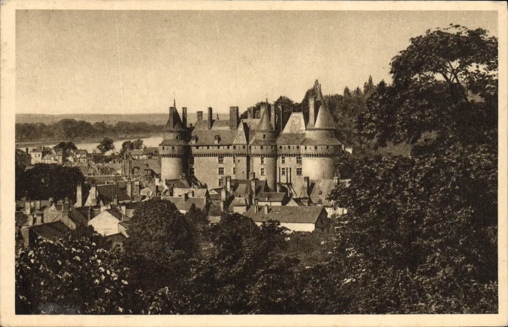 Castelo de Langeais — vista panorâmica — R. Dorange, editor - Frente