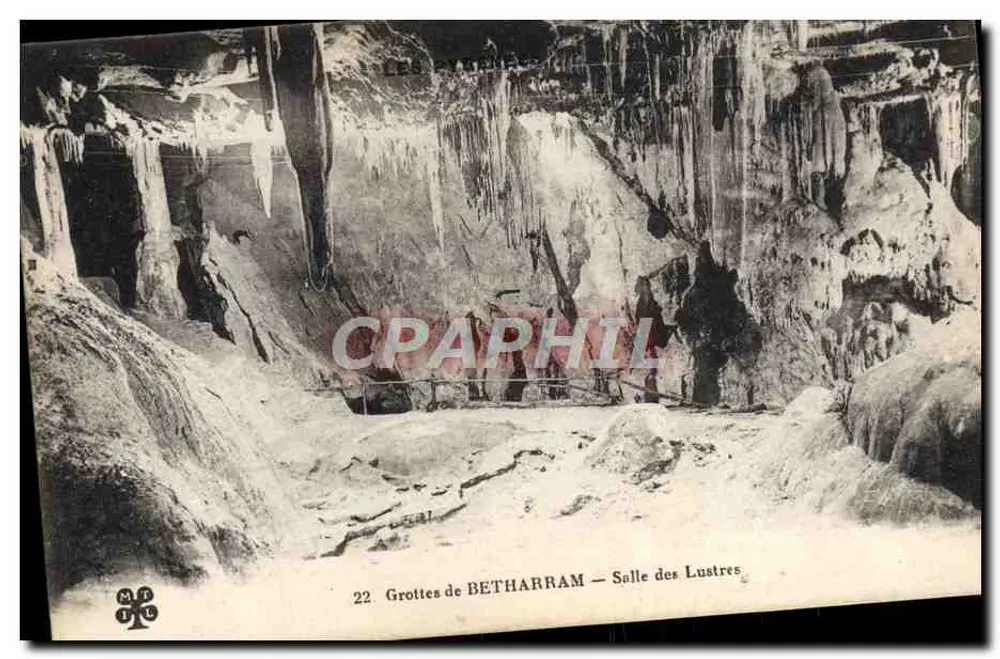 Grutas de BETHARRAM — Sala dos Lustres — Imprimé Illustré - Frente