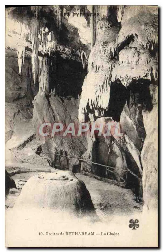 Grutas de BÉTHARRAM — A Cadeira — Editor Imprimé Illustré, n°10 - Frente