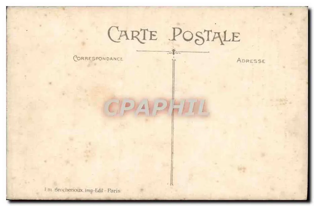 Die Falaisienne — Die Normandie — Verlag Brocherieux, Druck.-Verl.-Paris, Nr. 624 - Rückseite